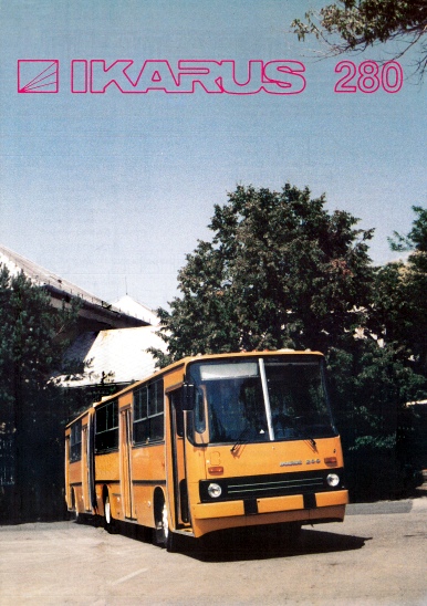 Венгерский буклет автобуса икарус-280